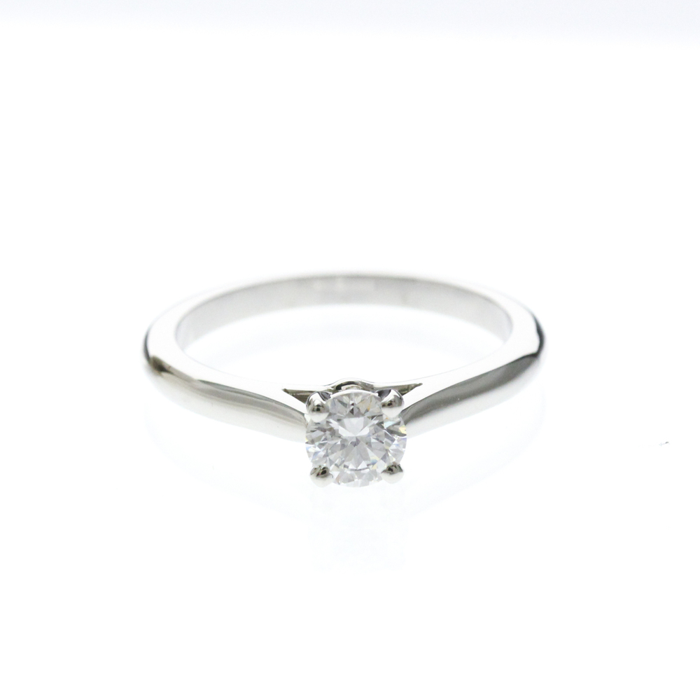 Cartier 1895 Solitaire Ring Platinum Fashion Diamond Band Ring Carat/0.34 Silver